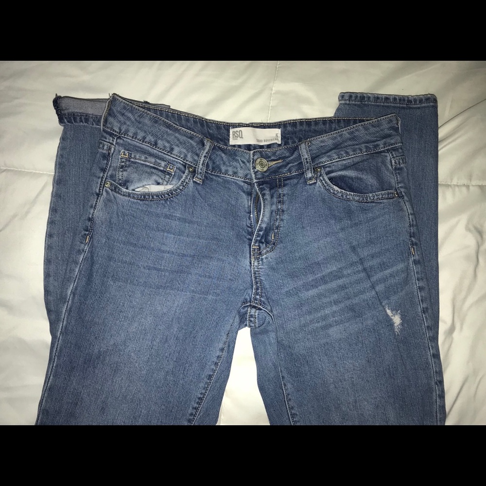 Boyfriend jeans ankle crop